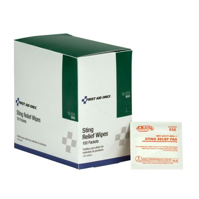 Sting Relief Wipes