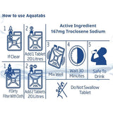 Aquatabs instruction sheet