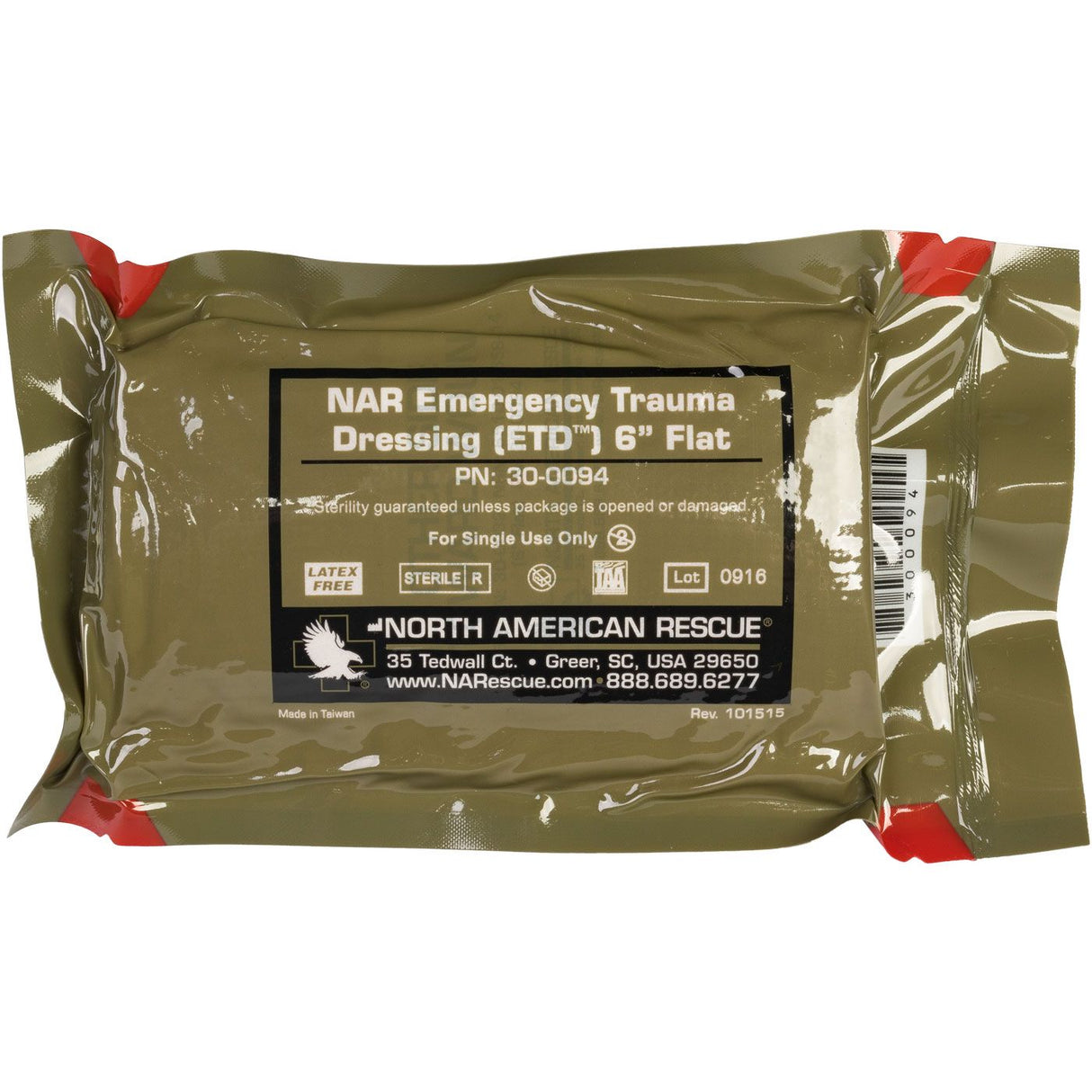 NAR Emergency Trauma Dressing (ETD) - 6" Flat