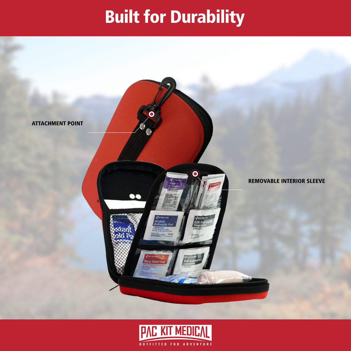First Aid Only Pac-Kit 87 Piece Grab & Go Adventure Kit