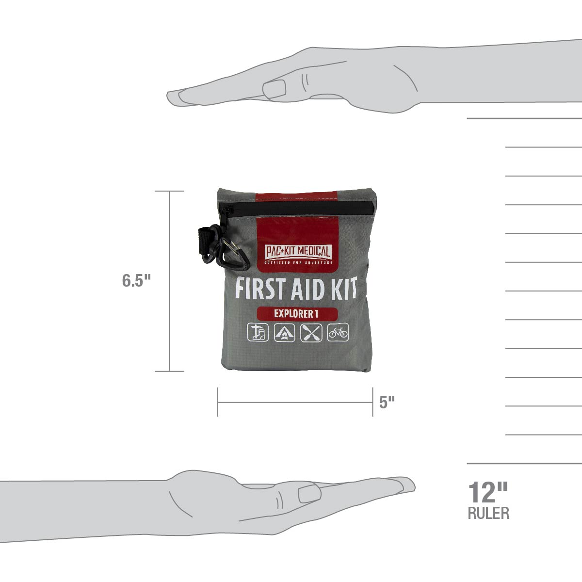 First Aid Only Small Explorer Watertight Kit 67 Pieces